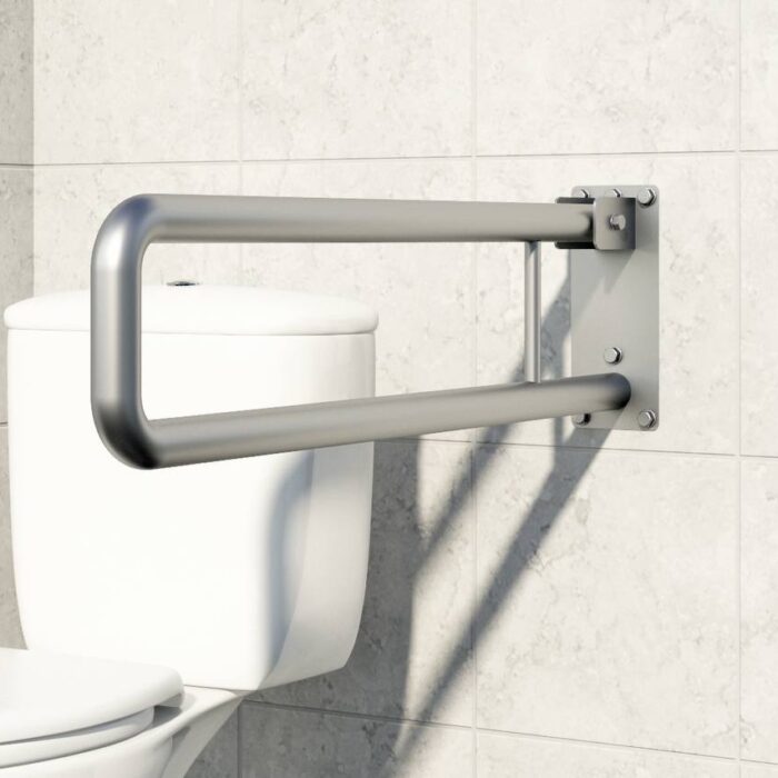 Откидной поручень инвалидный из круглой трубы